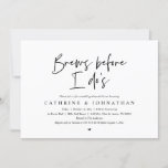 Voor ik dat doe, Wedding Rehearsal Dinner Kaart<br><div class="desc">Brei voor ik dat doe, modern minimalistisch design, trouwrepetitie uitnodigkaart voor het avondeten (in zwart lettertype en je kunt de lettertypekleur eenvoudig wijzigen). Een huwelijksrepetitie met de toekomstige Bride en de toekomstige Groom, voor hun grote dag? Nodig de gasten uit met deze perfecte huwelijksrepetitititititie. Voeg uw repetitieve diner details toe...</div>