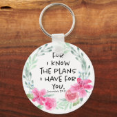 Voor ik de plannen ken die ik voor jullie heb sleutelhanger (Voorkant)