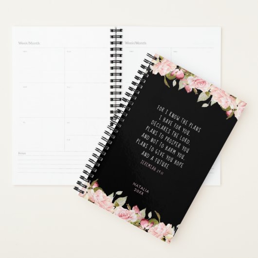 Voor ik de plannen ken roze de bijbel planner (Display)