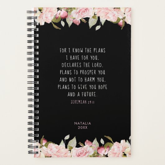 Voor ik de plannen ken roze de bijbel planner (Voorkant)