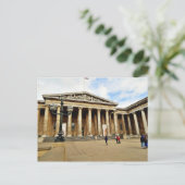 Voor Ingang aan British Museum in Londen Eng Briefkaart (Staand voorkant)