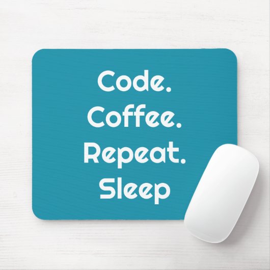 Voor ingenieurs – Code. Coffee. Sleep Muismat (Met muis)