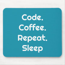 Voor ingenieurs – Code. Coffee. Sleep Muismat