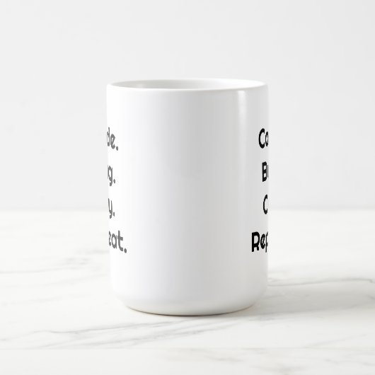 Voor ingenieurs en ontwikkelaars – Code. Bug. Cry Koffiemok (Center)