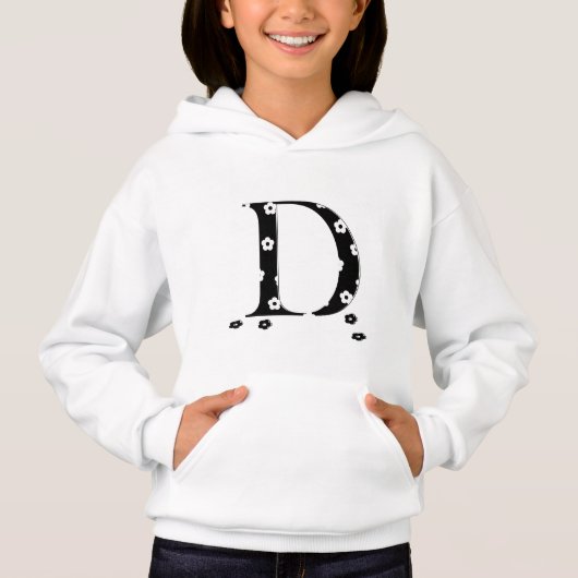 voor initiaal sjabloon hoodie (Voorkant)