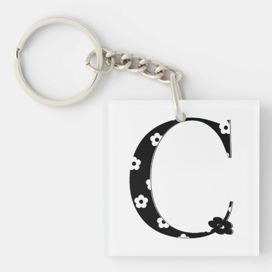 voor initiaal sjabloon sleutelhanger (voorkant)