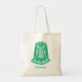 Voor Irish Dancers Green Dansress Personalized Tote Bag