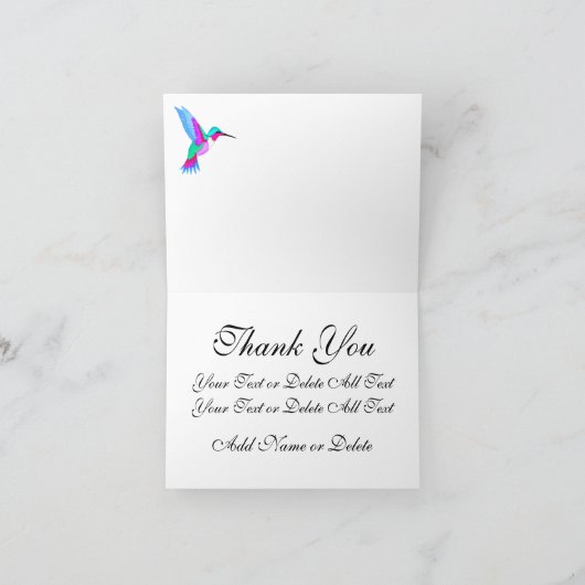 Voor J - #2 het Paradijs van het Strand dankt Bedankkaart (Binnen)