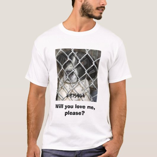Voor janet, k43, hou je van me, alsjeblieft?   t-shirt (Voorkant)