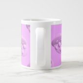 Voor je beste vriend bubbels in roze grote koffiekop (Achterkant)