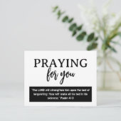 Voor je bidden Psalm Beterschap Christelijk Briefkaart (Staand voorkant)