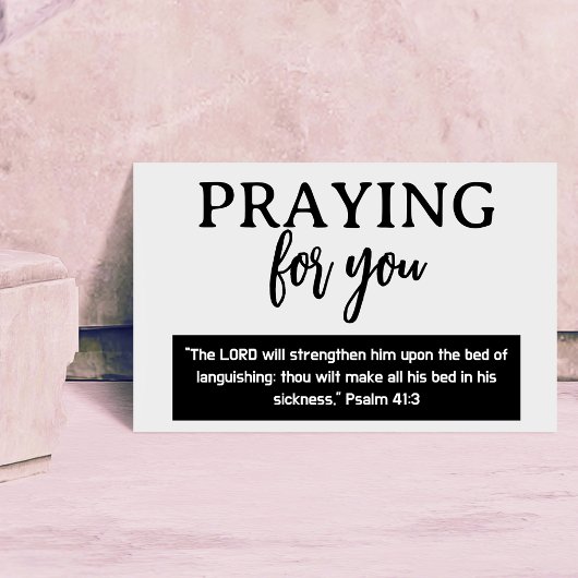 Voor je bidden Psalm Beterschap Christelijk Briefkaart