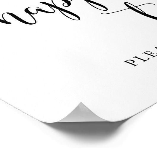 Voor je gelukkige tranen, trouwe bruiloft poster (Hoek)