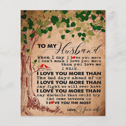 Voor je Geweldige man, Husband Birthday Gift Flyer (Voorkant)