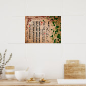 Voor je Geweldige man, Husband Birthday Gift Poster (Keuken)