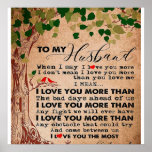 Voor je Geweldige man, Husband Birthday Gift Poster<br><div class="desc">Voor je Geweldige man,  Husband Birthday Gift</div>