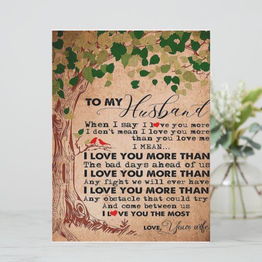 Voor je geweldige man, verjaardagscadeau voor man menu (Staand voorkant)