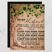 Voor je geweldige man, verjaardagscadeau voor man menu (Voorkant / Achterkant)