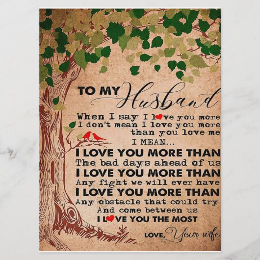 Voor je geweldige man, verjaardagscadeau voor man menu (Voorkant)