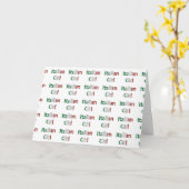 VOOR JE "ITALIAANSE MEISJE" OP HAAR VERJAARDAG KAART (Gele Bloem)