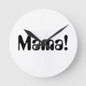  voor je moeder ronde klok (Voorkant)