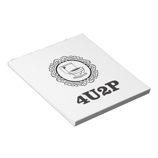 voor je om te plassen notitieblok (Schuin)