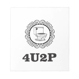 voor je om te plassen notitieblok