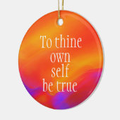 Voor jezelf ware onderzetter door Jo Afbeeldingen Keramisch Ornament (Links)