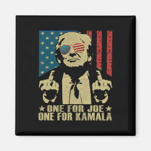 Voor Joe One Voor Kamala Grappig Trump 2024 Magneet
