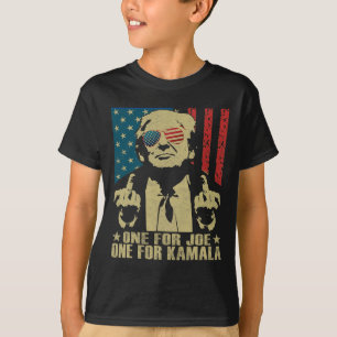 Voor Joe One Voor Kamala Grappig Trump 2024 T-shirt