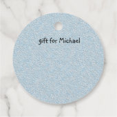 Voor jongen, beroerder, peuter bedankjes labels (Achterkant)