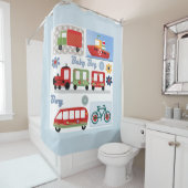 Voor jongen douchegordijn (In situ)