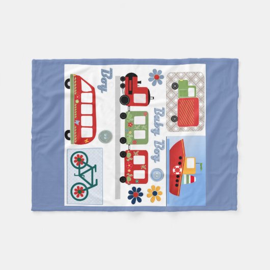 Voor jongen fleece deken (Voorkant (Horizontaal))