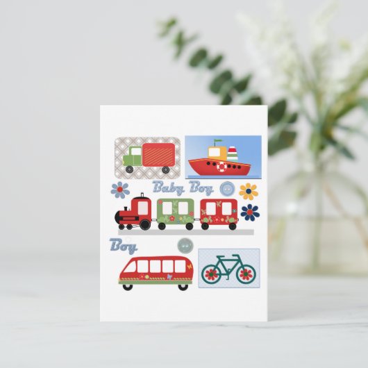 Voor jongen kaart (Staand voorkant)