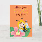 Voor Jongen Sip en zie de Uitnodiging van het Baby (Voorkant)