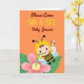 Voor Jongen Sip en zie de Uitnodiging van het Baby (Gele Bloem)