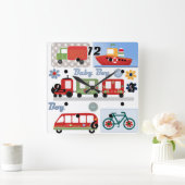 Voor jongen vierkante klok (Huis)