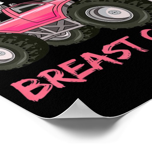 voor jongens shirt voor borstkankervoorlichting vo poster (Hoek)