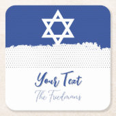 Voor joodse Feestdagen Feesten Bar Mitswa's Kartonnen Onderzetters (Voorkant)