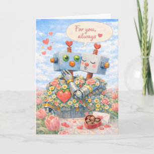 Voor Jou, Altijd – Robotliefde  Feestdagen Kaart