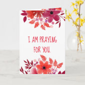 Voor jou bidden - Gevouwen Wenskaart Kaart (Gele Bloem)