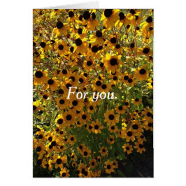 Voor jou Black Eyed Susan Flowers Wenskaarten