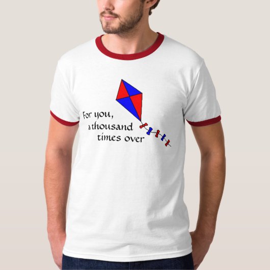Voor jou, een Duizend keer over T-shirt (Voorkant)