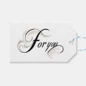 Voor Jou Elegant Cadeaulabel (Voorkant (Horizontaal))