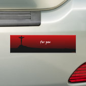 Voor jou (Jezus stierf) Bumpersticker (Op auto)