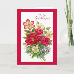 Voor jou, kleindochter feestdagen kaart