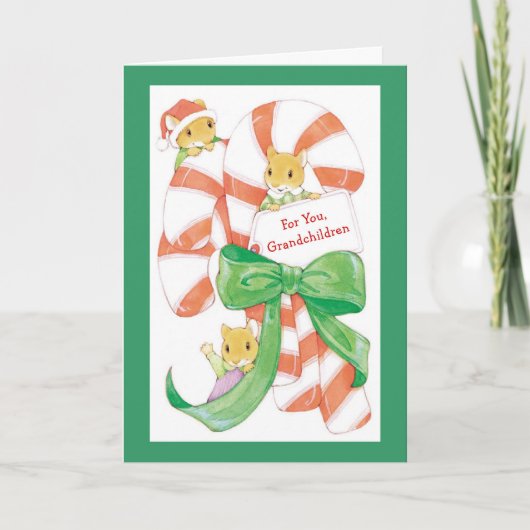 Voor jou, kleinkinderen feestdagen kaart (Voorkant)