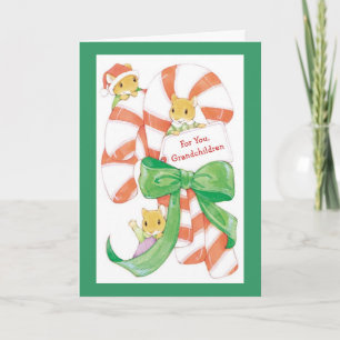 Voor jou, kleinkinderen feestdagen kaart