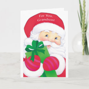 Voor jou, kleinzoon feestdagen kaart