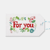 Voor Jou Kleurrijk Cadeaulabel (Voorkant (Horizontaal))